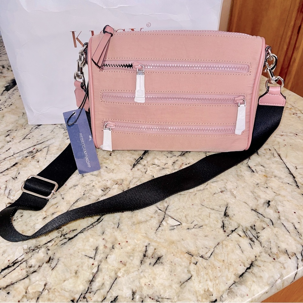 Rebecca Minkoff Vintage Pink Mini 5 Zip Crossbody